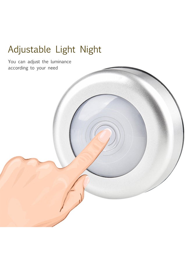 مصباح خزانة يعمل باللمس مكون من 6 مصابيح LED أبيض 10.00x4.00x10.00سم - Image 2