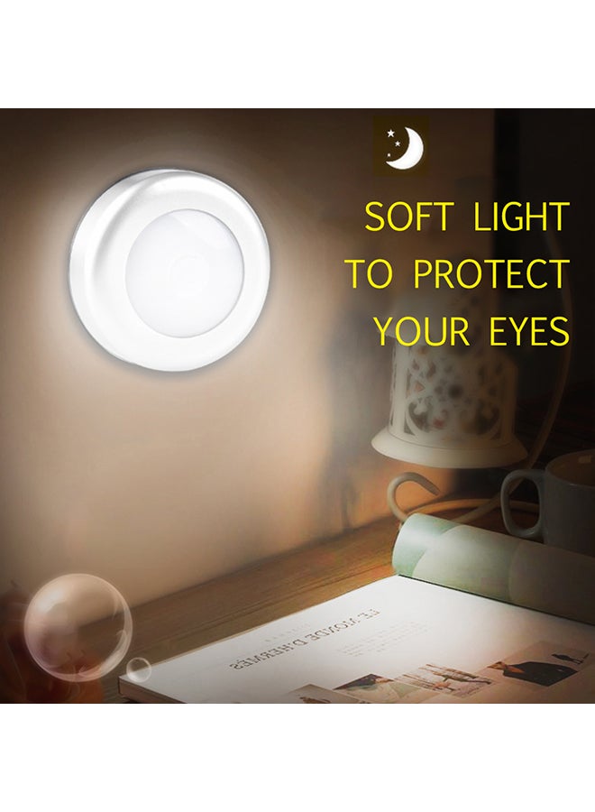 مصباح خزانة يعمل باللمس مكون من 6 مصابيح LED أبيض 10.00x4.00x10.00سم - Image 4