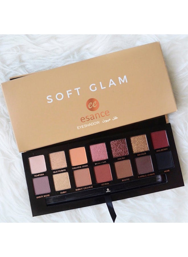 esance - 14-Shade Soft Glam Eyeshadow Palette Multicolour - Image 1