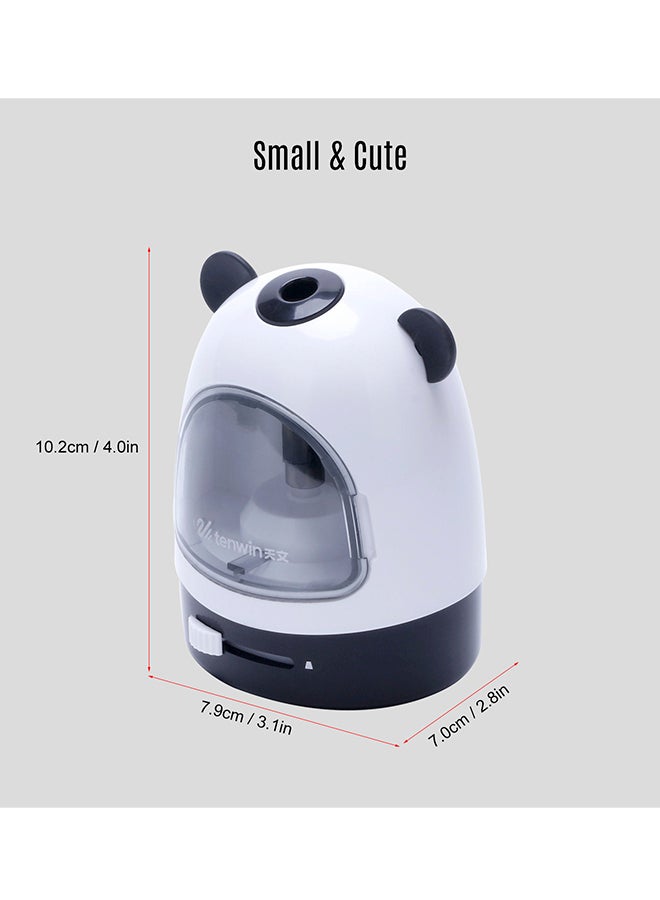 tenwin Durable Electric Pencil Sharpener Black/White - Image 2