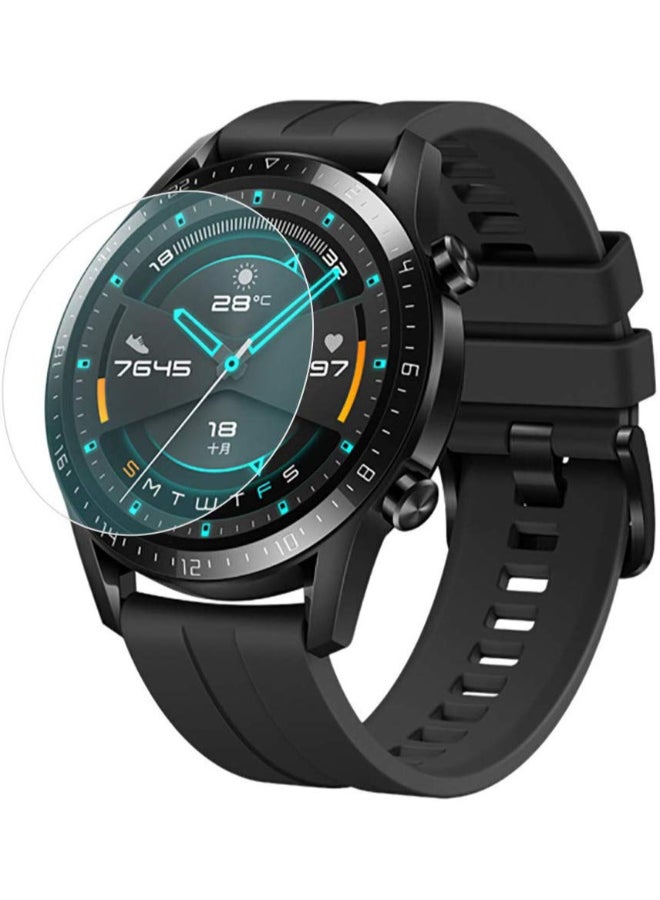 Eworld Pack Of 5 Tempered Glass Screen Protector Film For Huawei Watch GT 2 Clear  - Image 3