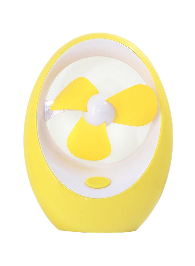 مروحة صغيرة محمولة باليد بمنفذ USB H5JXL007-3 أصفر/ابيض