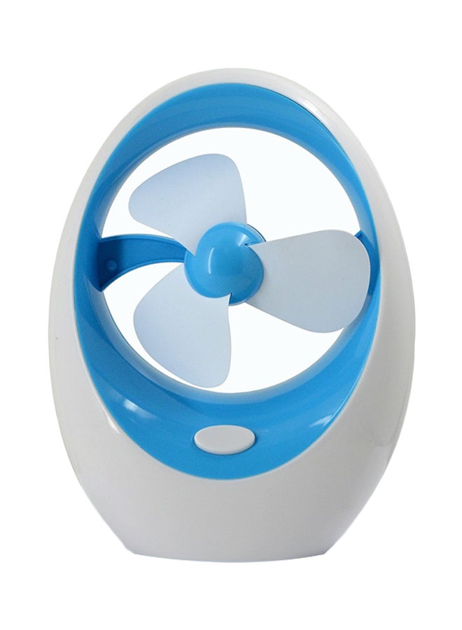 مروحة صغيرة محمولة باليد بمنفذ USB H5JXL001-1 أبيض/أزرق