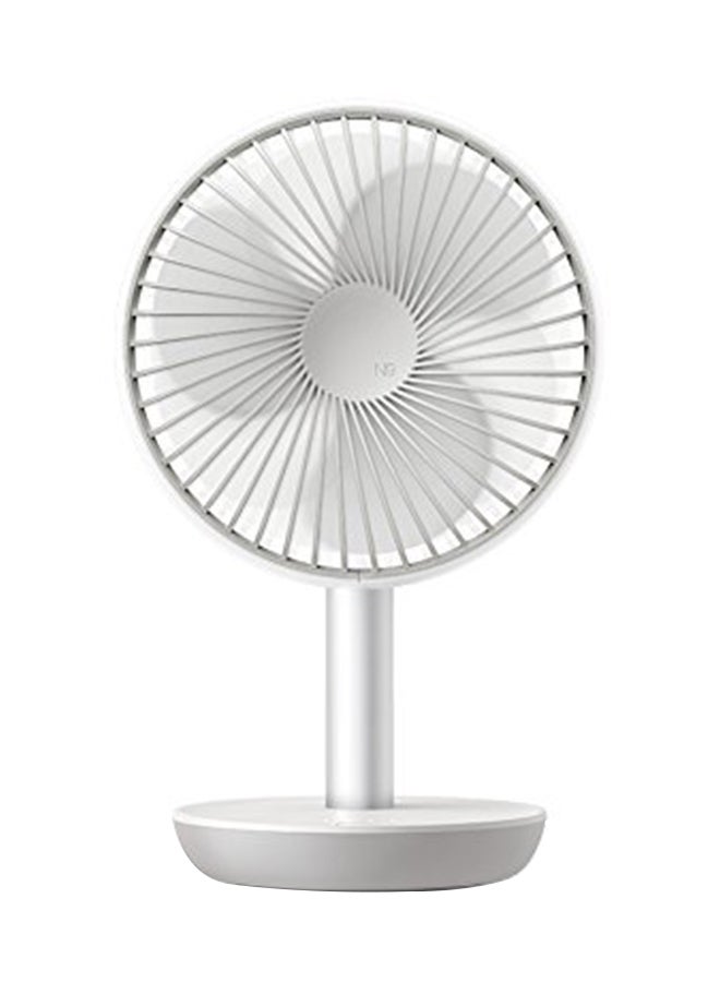 مروحة صغيرة محمولة قابلة للشحن بمنفذ USB H5JXL019-1 أبيض - Image 1