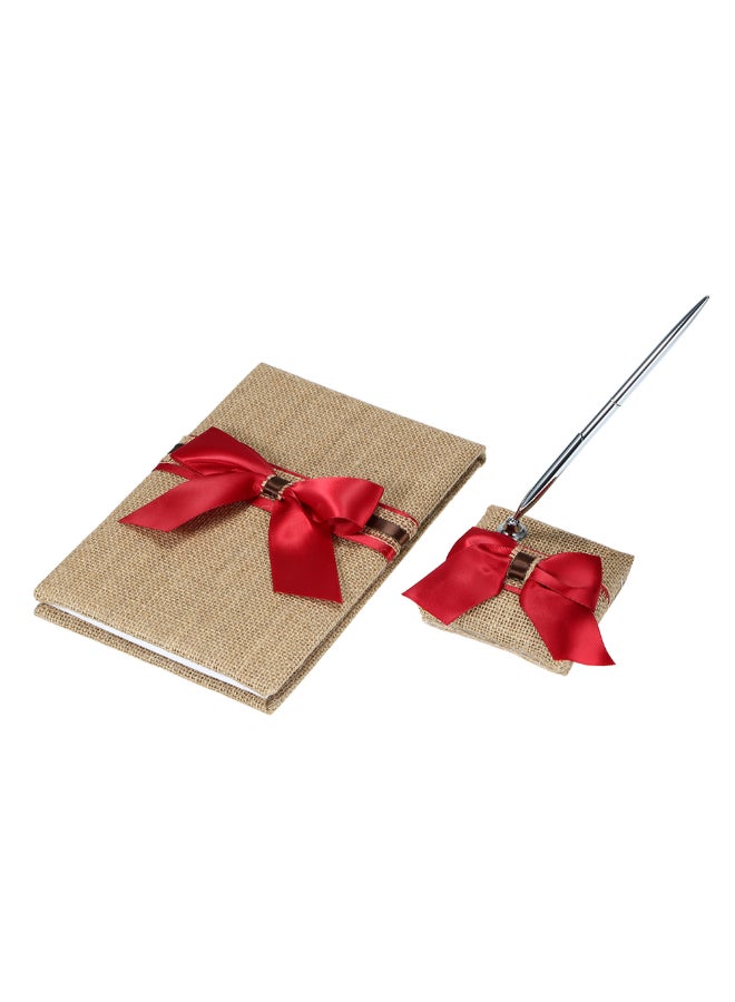 Generic Wedding Guest Book With Pen Holder  - Image 3