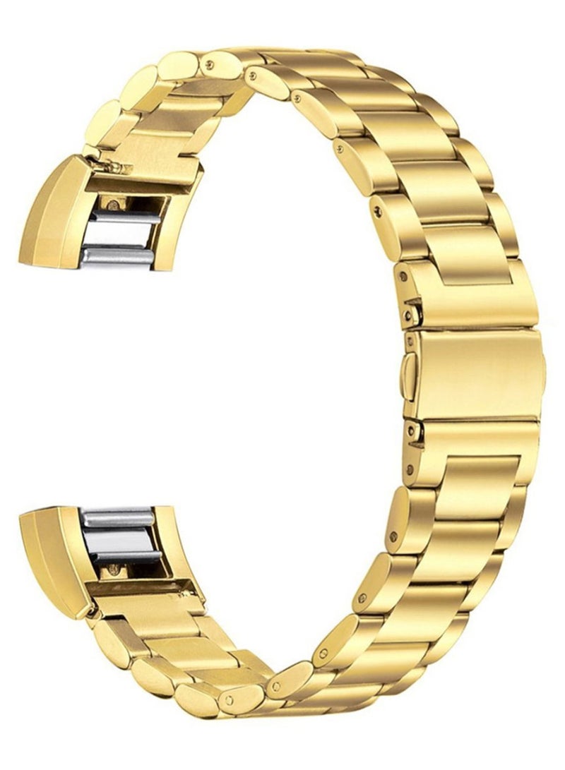 Ozone Replacement Strap Bracelet For Fitbit Charge 3 Gold - Image 1