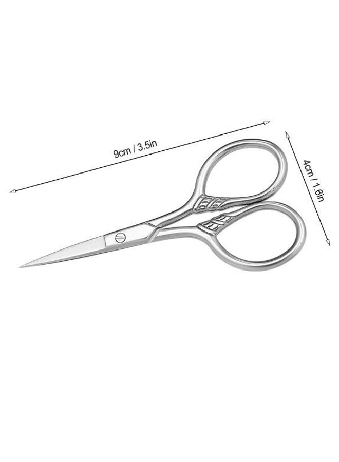 Generic - Beard And Eyebrow Bang Cutting Scissor Silver 10 x 5cm - Image 1