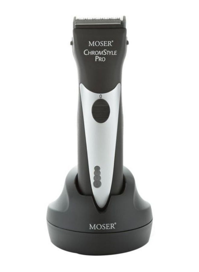 MOSER Profiline Chrom Style Hair Trimmer With Accessory Set Black/Silver/Clear - Image 2