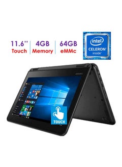 Lenovo Chromebook 300e 2-In-1 Convertible Laptop With 11.6-Inch Display, Celeron Processor/4GB RAM/64GB eMMC Flash Drive/Intel HD Graphics 500 Black  - Image 5