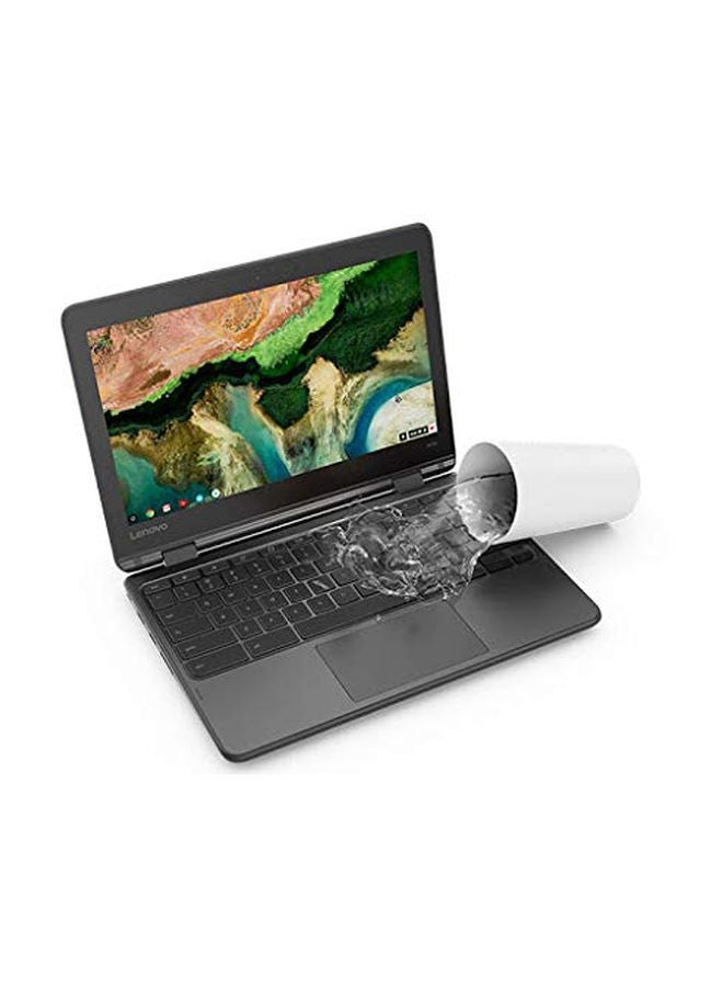 لينوفو لابتوب كروم بوك 300e قابل للطي بتصميم 2 في 1 وبشاشة مقاس 11.6 بوصة ومعالج ميديا تيك/ ذاكرة رام سعة 4 جيجابايت/ محرك أقراص فلاش eMMC سعة 32 جيجابايت/ بطاقة رسومات إيماجيناشن باور VR ‏GX6250 أسود - Image 3