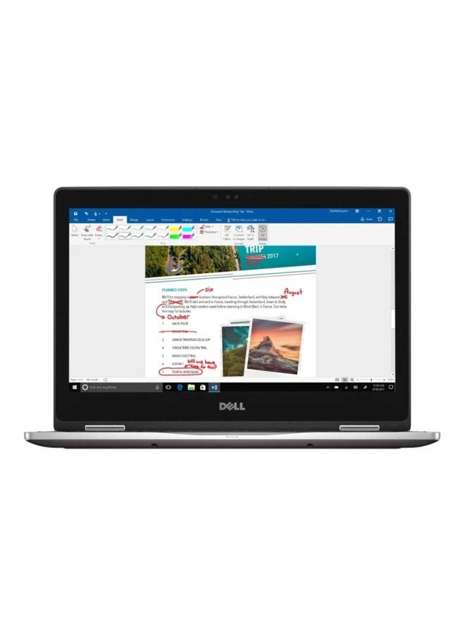 Inspiron 13 7378 Convertible 2-In-1 Laptop With 13.3 Inch Display, Core i3 Processor/8GB RAM/128GB SSD/Intel HD Graphics 620 Grey