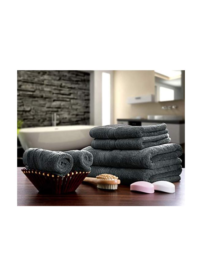 Utopia Towels 8-Piece Cotton Premium Towel Set Grey 27x54inch - Image 2
