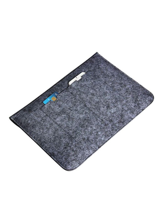 SMH Protective Sleeve For Apple MacBook 13.3-Inch Dark Grey  - Image 5