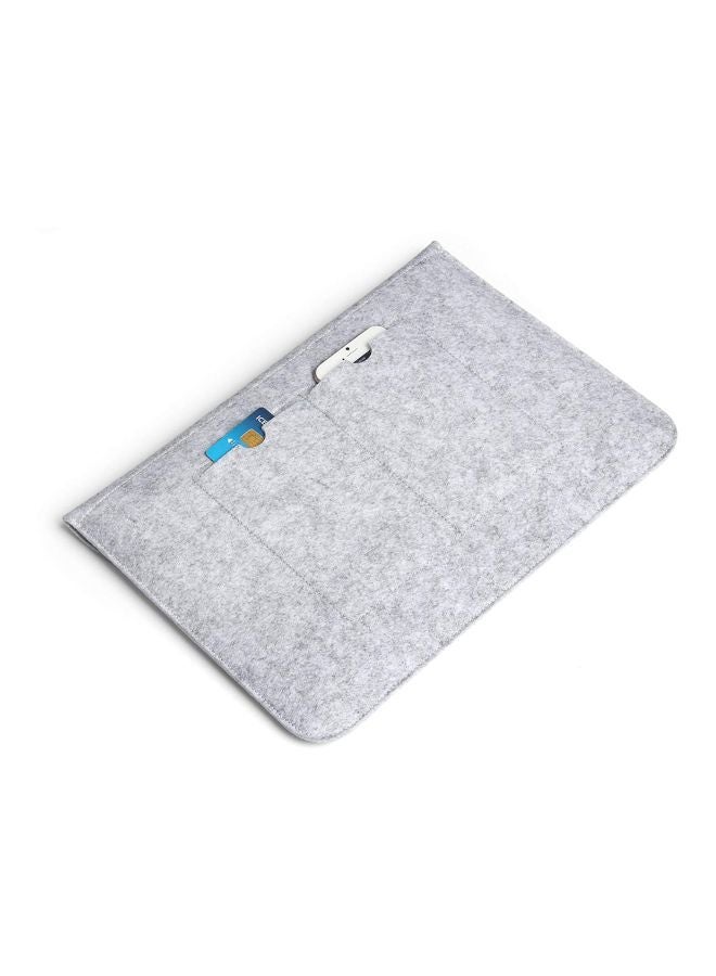 SMH Protective Sleeve For Apple MacBook 13.3-Inch Light Grey - Image 5