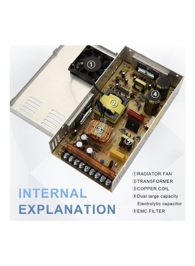 Generic - Universal Regulated Switching Power Supply Unit white - Image 1