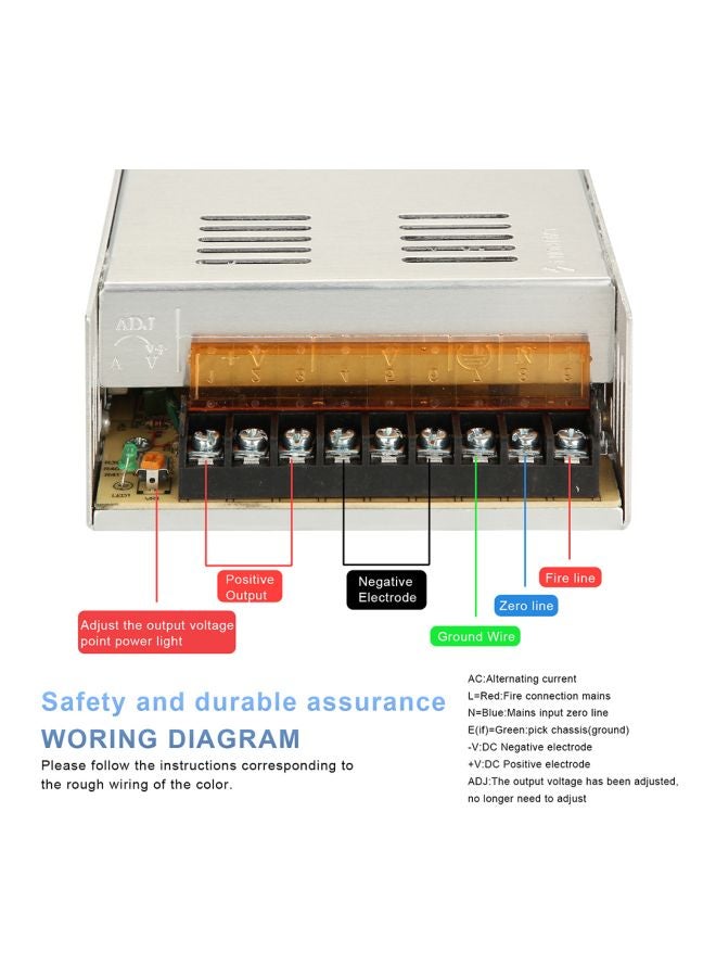 Generic - Universal Regulated Switching Power Supply Unit white - Image 1