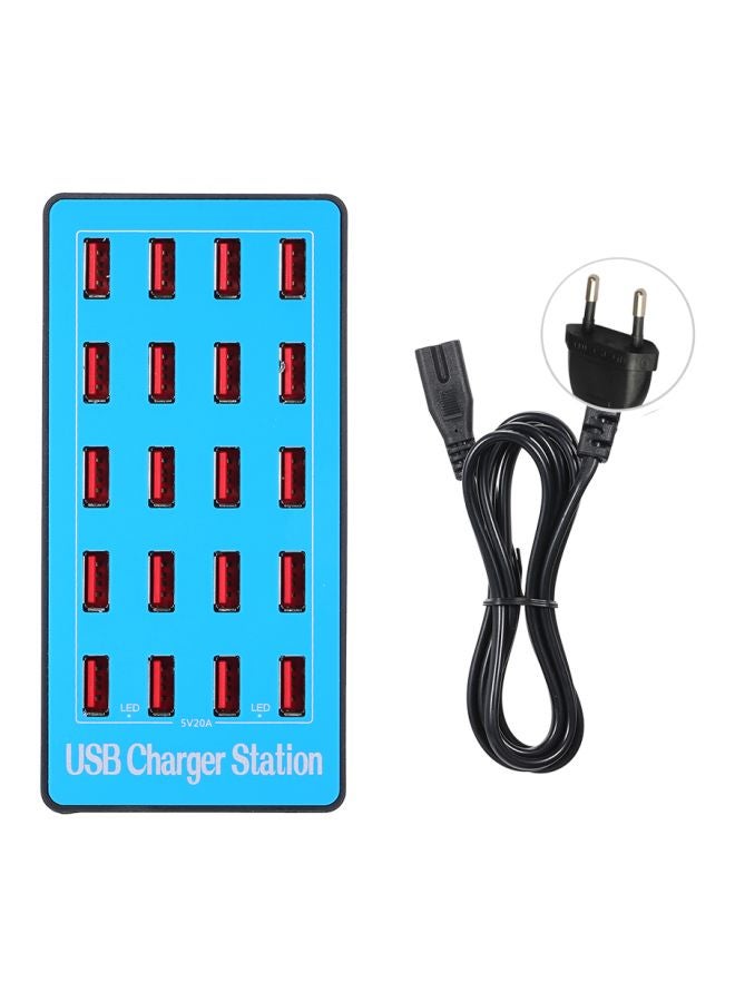 USB Smart Charger Power Adapter Blue  - Image 4