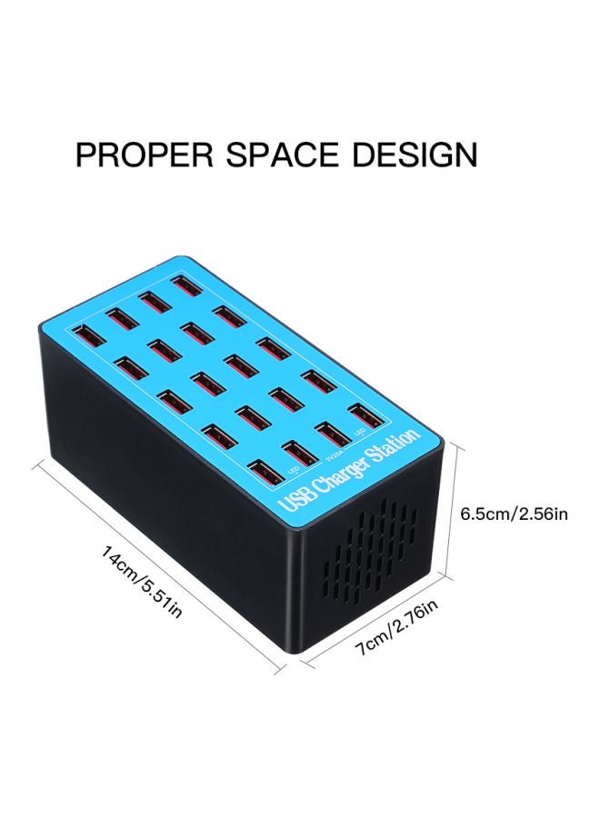 USB Smart Charger Power Adapter Blue  - Image 5