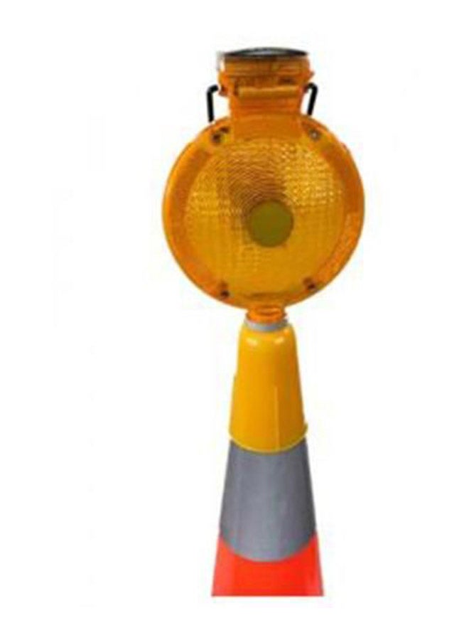 Solar Warning Light For Traffic Cone Yellow 10cm - Image 1