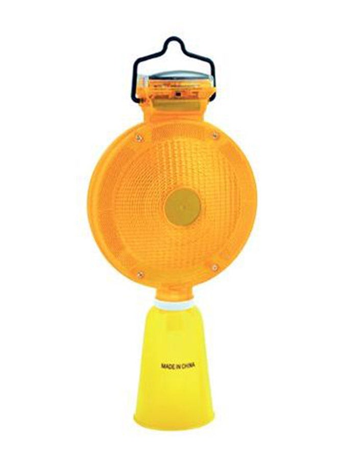 Solar Warning Light For Traffic Cone Yellow 10cm - Image 2