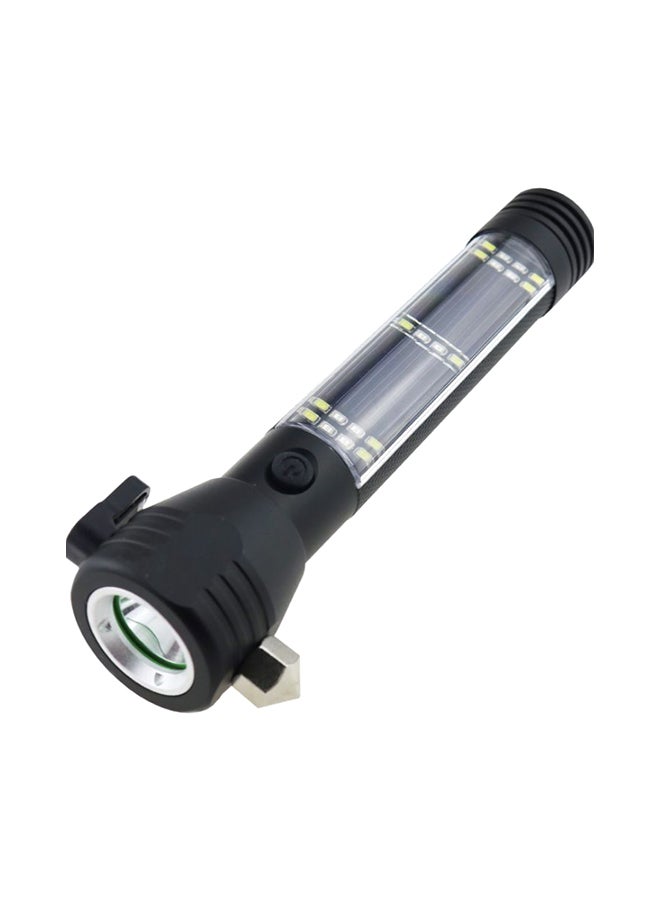 Multi-Purpose Solar Flashlight Black 197mm - Image 1