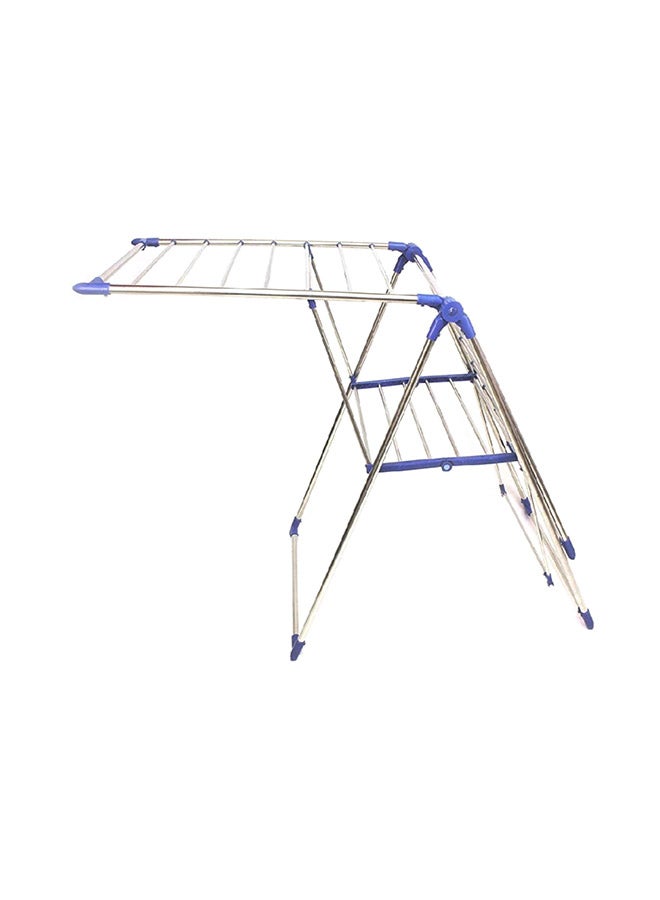 Clothes Dryer Rack White & Blue 106x61cm - Image 2