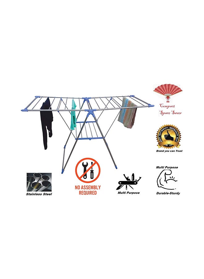 Clothes Dryer Rack Silver 175x102x62centimeter - Image 3