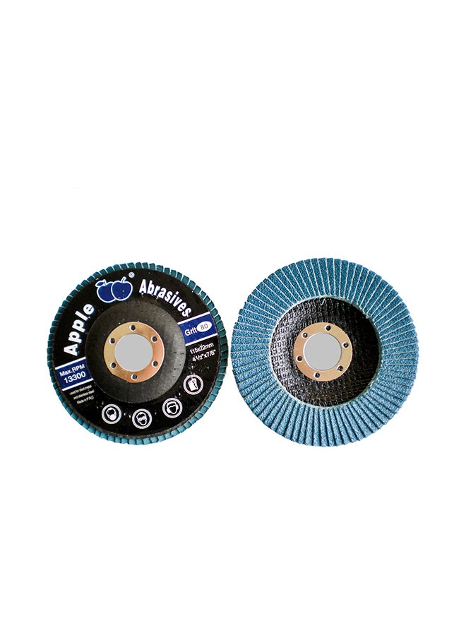 Premium Flap disc Zirconia 40 Grit Blue 115 x 22mm