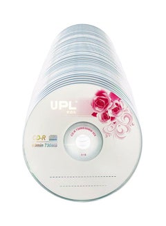 50-Piece Blank CD-R C9010-50-L White/Pink