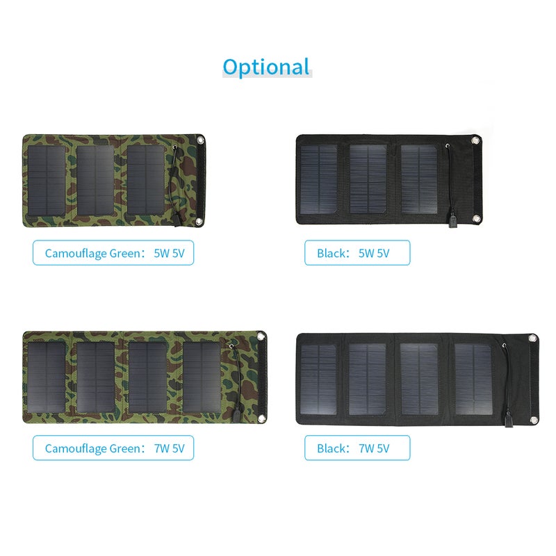 Generic - Silicon Solar Panel USB Charger For Mobile Phone Black - Image 1
