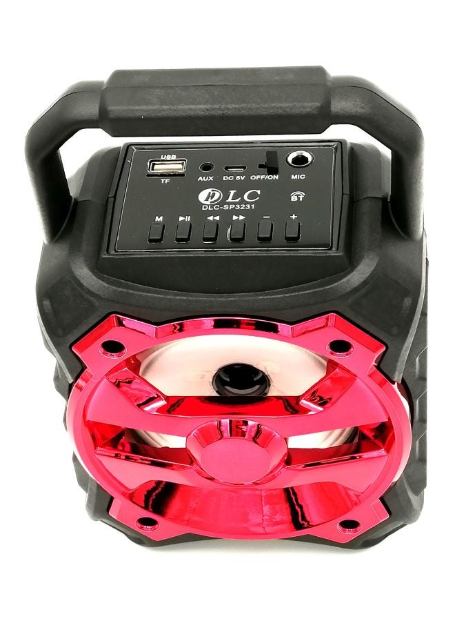 Portable Bluetooth Speaker Black/Red - Image 3