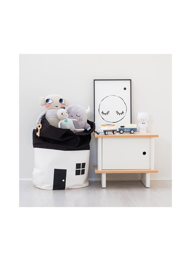 Beauenty Room Decoration Large Capacity House Patern Storage Bag White 65x36x20cm - Image 2