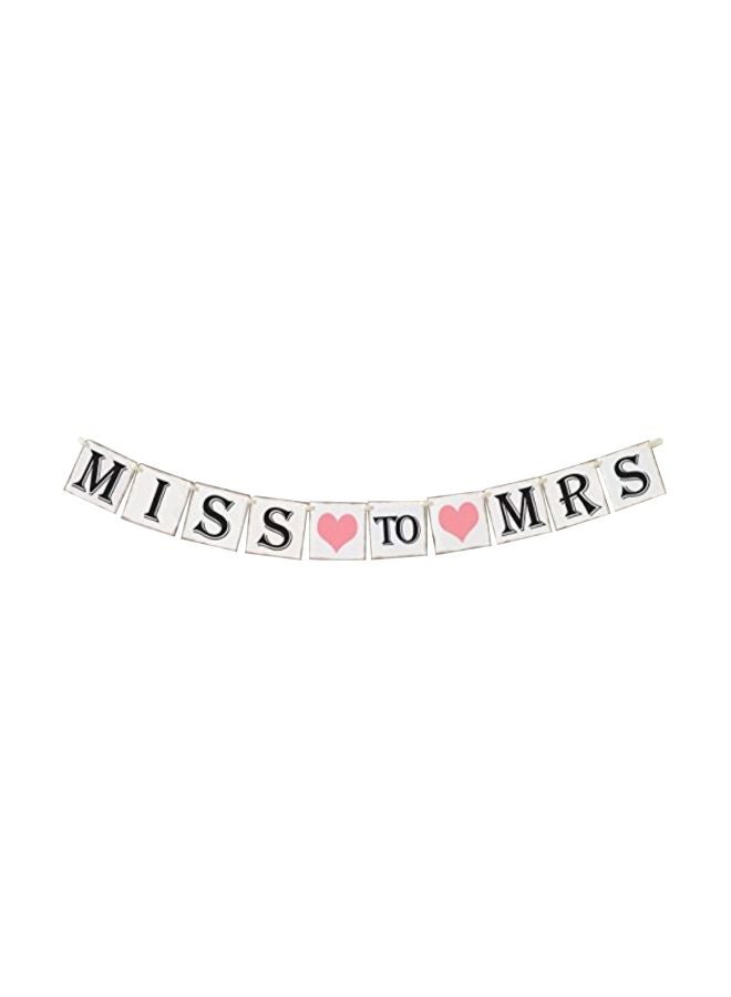 Printed Party Decorative Miss To Mrs Banner SYNCHKG090741 5feet - Image 1