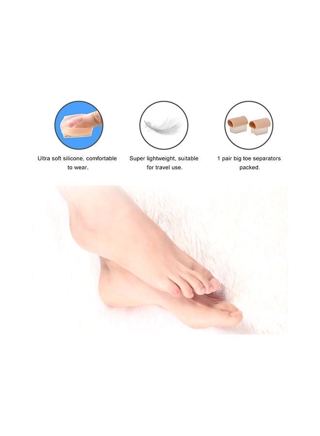 Generic - 2-Piece Hallux Valgus Separator Orthoses Corn Toes Corrector Set - Image 1