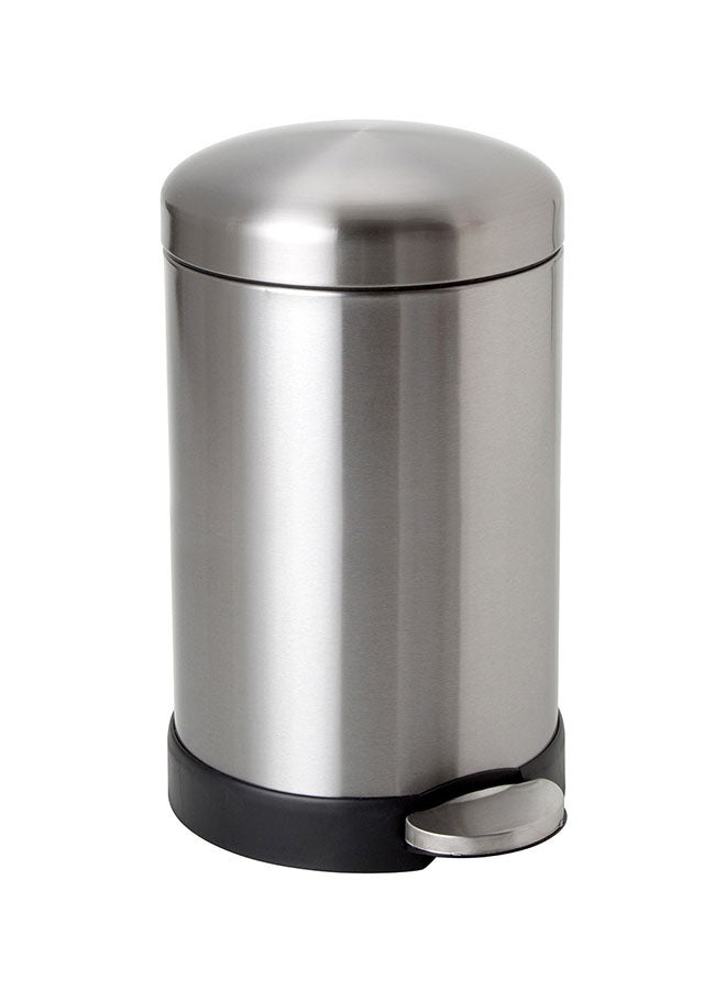 Generic Stainless Steel Trash Can Silver 5Liters 