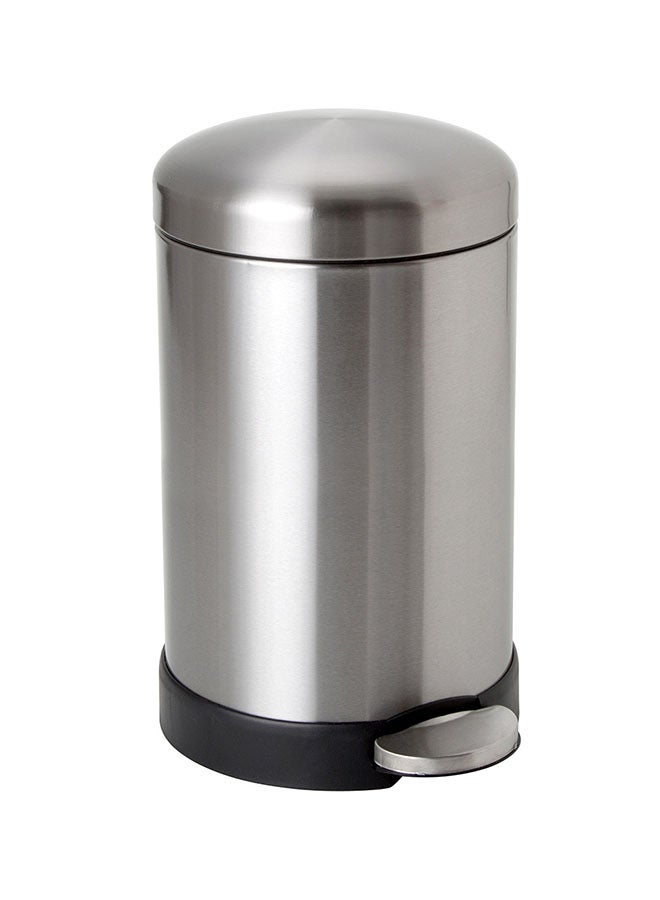 Generic Stainless Steel Trash Can Silver 5Liters 