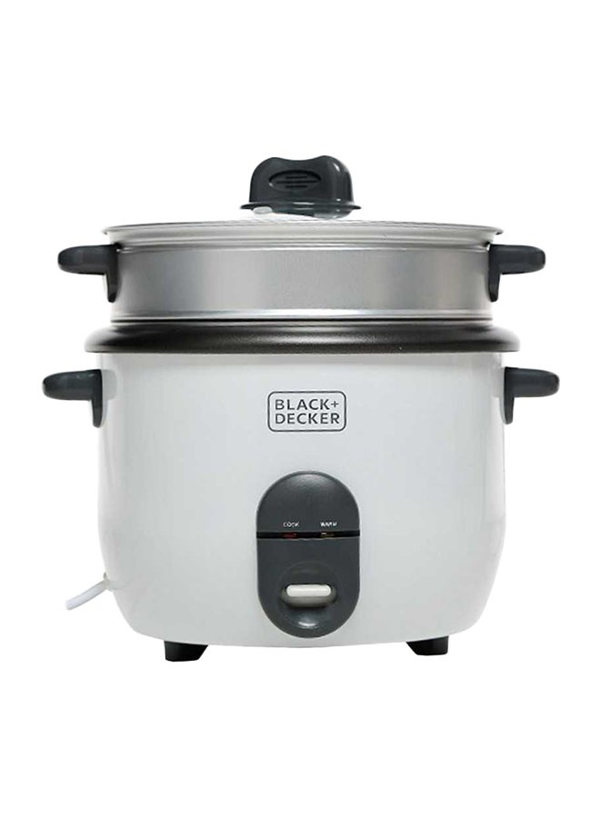 بلاك اند ديكر جهاز طهي الأرز الأوتوماتيكي سعة 1.8 لتر 1.8 L 700.0 W RC1860 أبيض/أسود/فضي  - Image 1