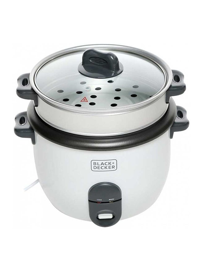 بلاك اند ديكر جهاز طهي الأرز الأوتوماتيكي سعة 1.8 لتر 1.8 L 700.0 W RC1860 أبيض/أسود/فضي  - Image 2