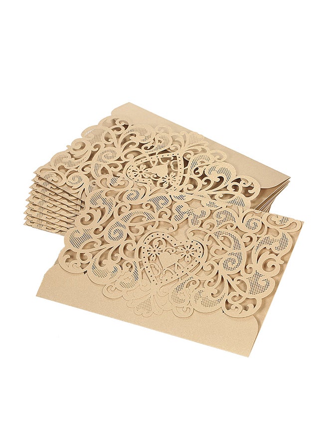 10-Piece Wedding Invitation Card Cover  - Image 1