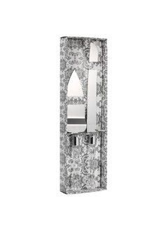Generic 2-Piece Stainless Steel Wedding Cake Knife And Server Silver  - Image 2