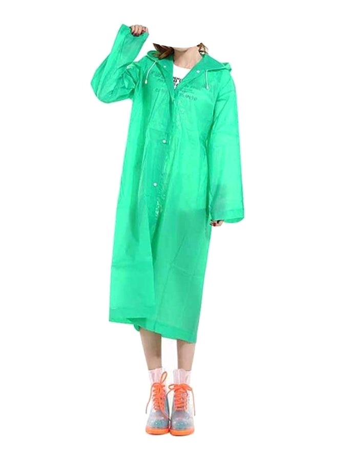 Generic Portable Breathable Raincoat With Hood Sleeves - Image 1
