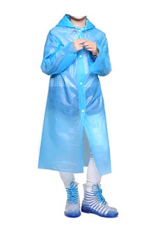 Portable Breathable Raincoat With Hood Sleeves