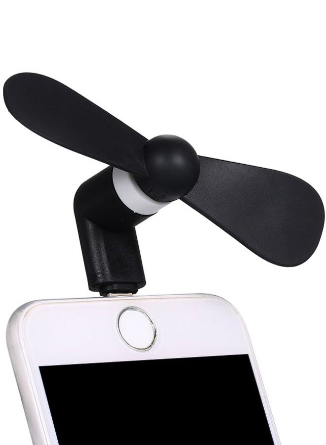 2-Piece Portable Mini USB Fan With Black/White - Image 2