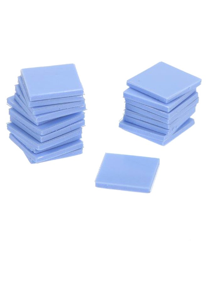 Generic 20-Piece Heat Dissipation Cooling Gel Pad Set For Graphics Card Northbridge Blue  - Image 1
