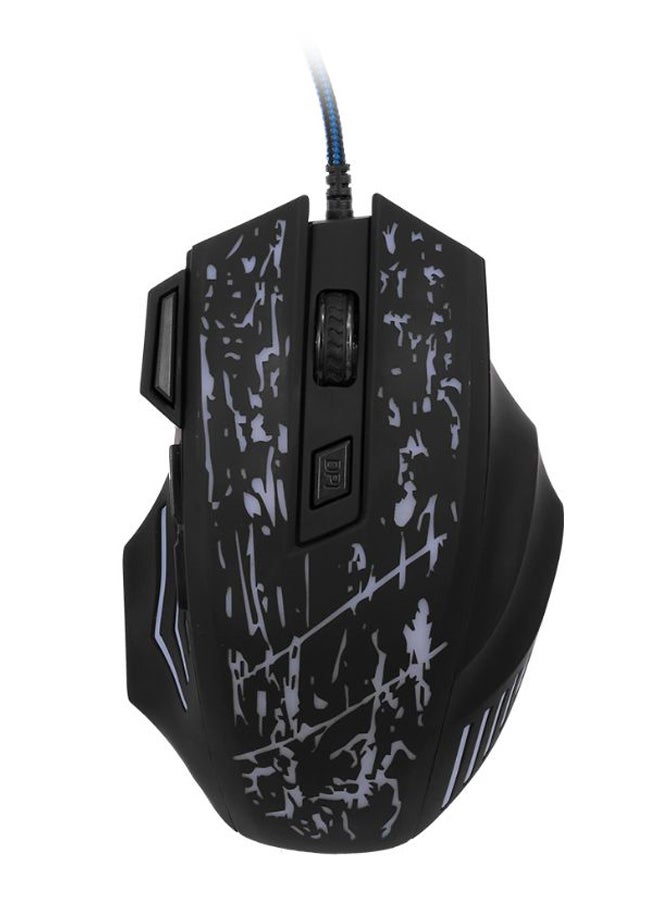Professional Gaming Mouse With RGB Light Black  - Image 1
