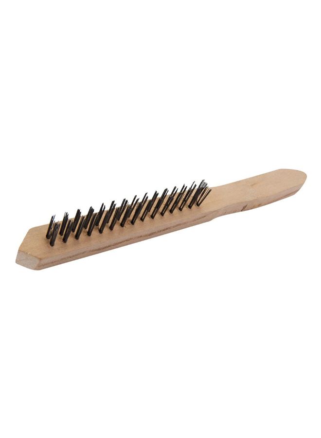 Silverline - 2 Row Heavy Duty Wire Brush Brown/Black - Image 1