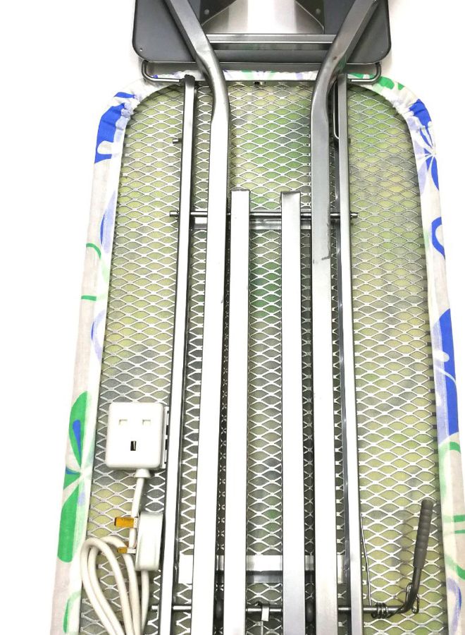 Ironing Board With Extension Cord Foldable Steel Mesh Multicolour
