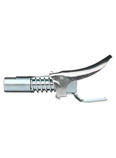 Double Handle Grease Filling Self-Locking Grease Mouth Silver 12.5 x 2.9centimeter