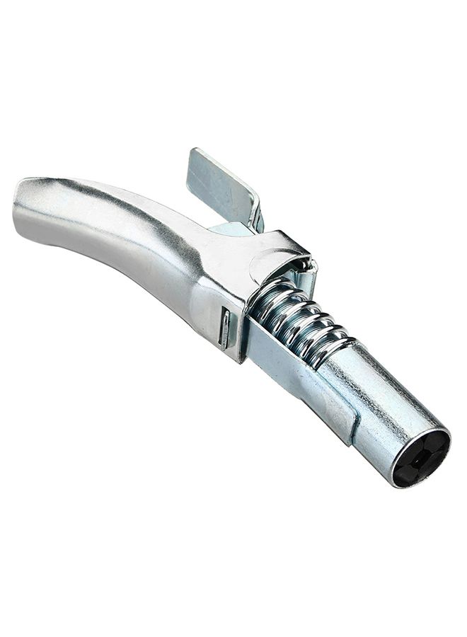 Generic - Double Handle Grease Filling Self-Locking Grease Mouth Silver 12.5 x 2.9centimeter - Image 1