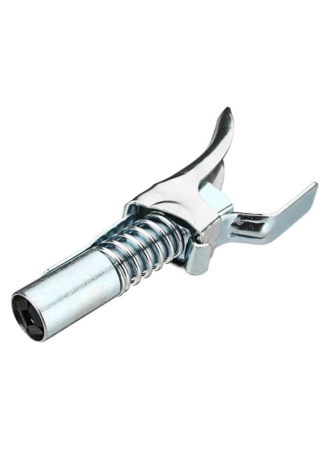 Generic - Double Handle Grease Filling Self-Locking Grease Mouth Silver 12.5 x 2.9centimeter - Image 1